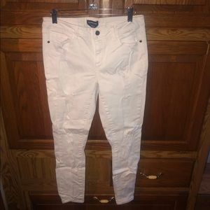 Bebe white jeans
